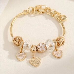 Elegant Gold Charm Bracelet